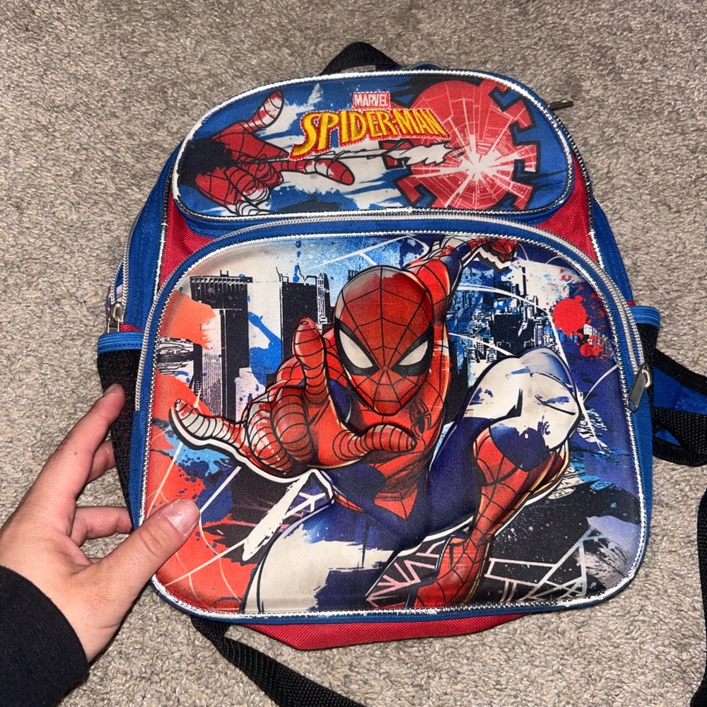 Marvel Spider-Man Kids Backpack - Blue and Red